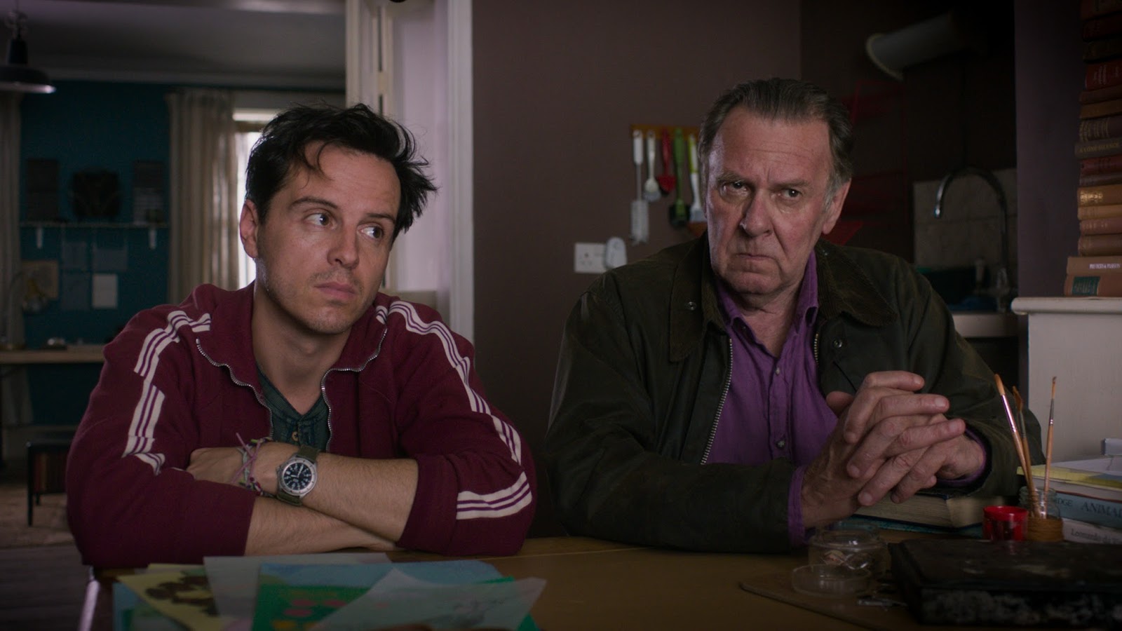 57_ TBF Vernon (Andrew Scott) and Alfie (Tom Wilkinson) in bella's kitchen
